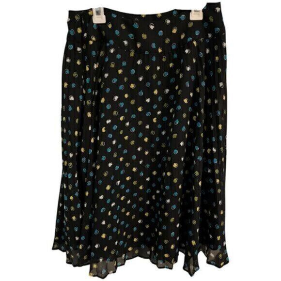 East 5th Black Flowy Side Zip Skirt. Size 6 - Picture 1 of 6